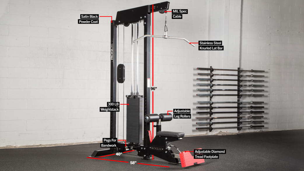 Seated row and lat pulldown machine on sale